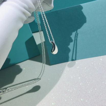 [Regalia Jewels]ELSA PERETTI TEARDROP PENDANT STERLING SILVER NECKLACE