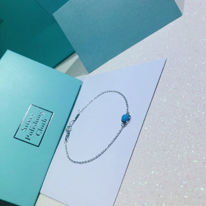 [Regalia Jewels]YARD TURQUOISE NECKLACE SILVER