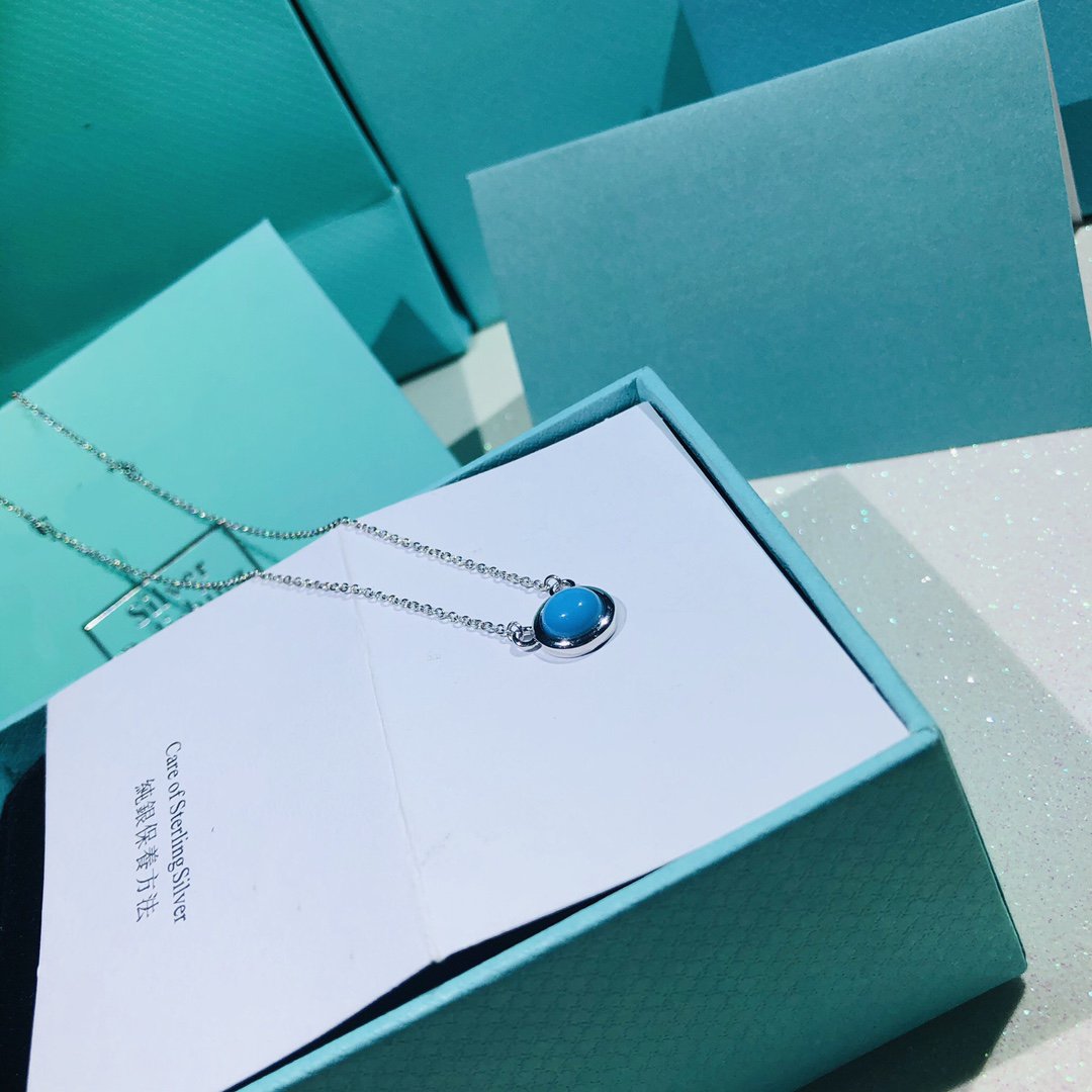 [Regalia Jewels]YARD TURQUOISE NECKLACE SILVER