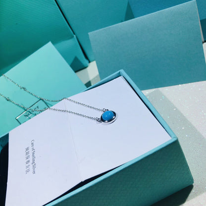 [Regalia Jewels]YARD TURQUOISE NECKLACE SILVER