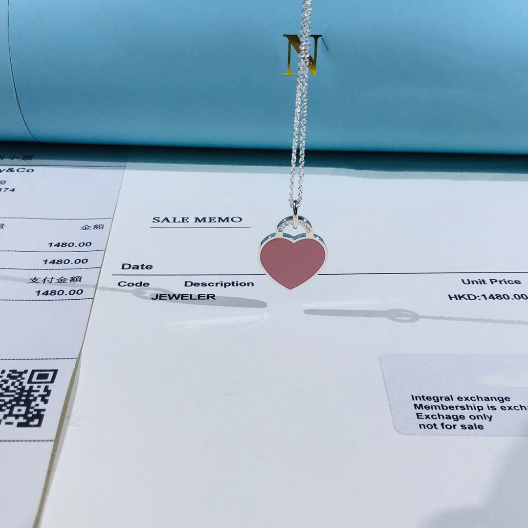 [Regalia Jewels]SMALL HEART TAG PENDANT STERLING SILVER