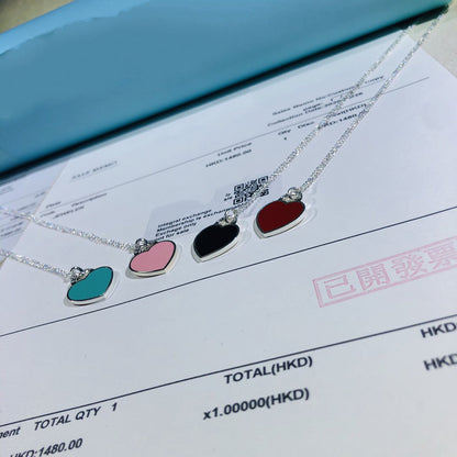 [Regalia Jewels]SMALL HEART TAG PENDANT STERLING SILVER