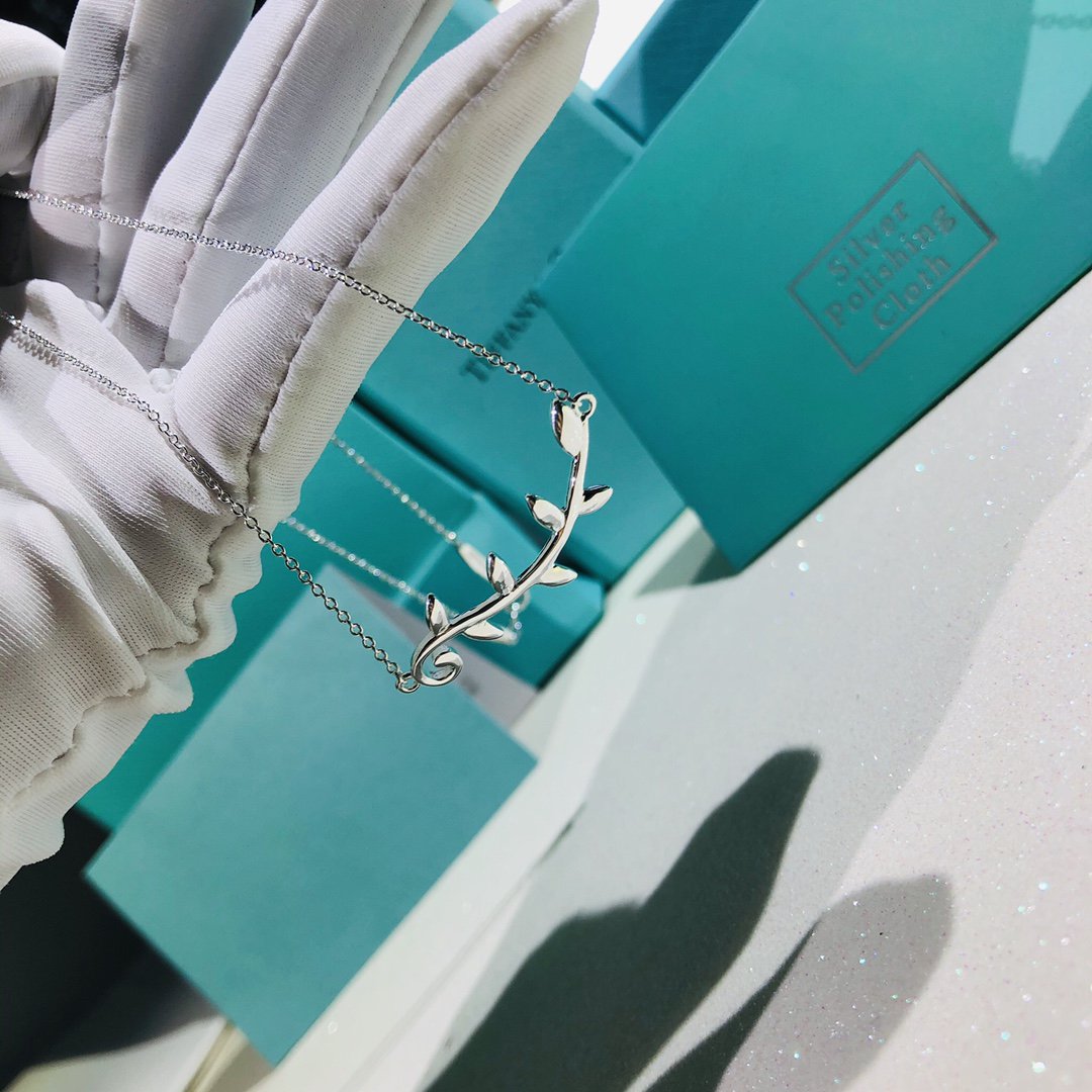 [Regalia Jewels]PALOMA PICASSO STERLING SILVER OLIVE BRANCH NECKLACE