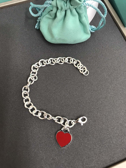 [Regalia Jewels]HEART TAG BRACELET SILVER MEDIUM