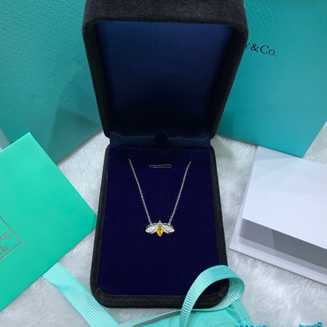 [Regalia Jewels]PAPER FLOWERS YELLOW DIAMOND FIREFLY PENDANT