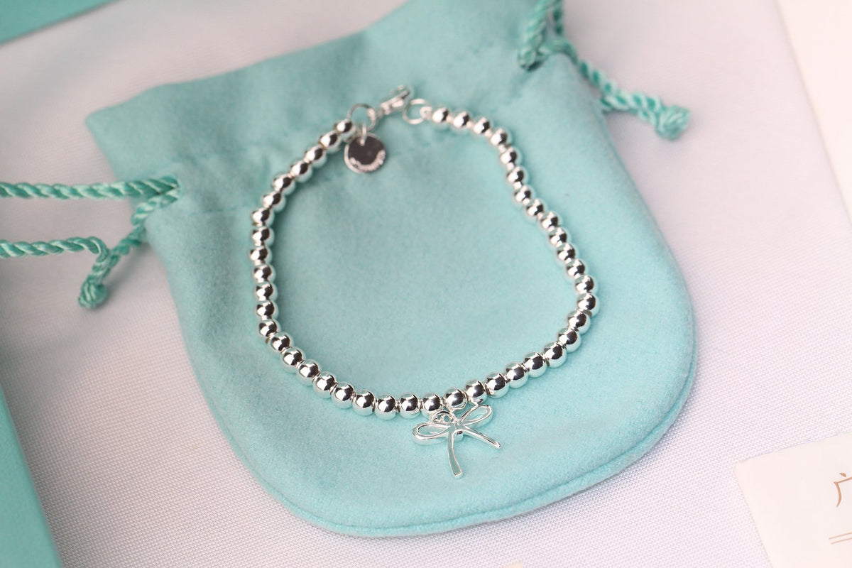 [Regalia Jewels]STERLING SILVER BOW BEAD BRACELET