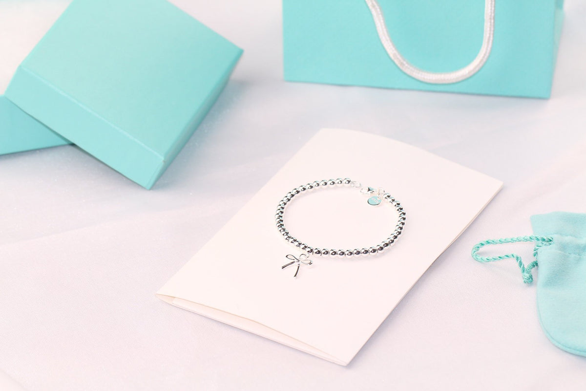 [Regalia Jewels]STERLING SILVER BOW BEAD BRACELET