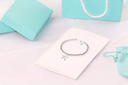 [Regalia Jewels]STERLING SILVER BOW BEAD BRACELET