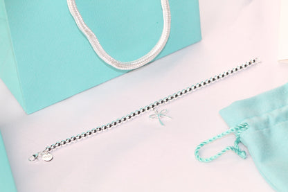 [Regalia Jewels]STERLING SILVER BOW BEAD BRACELET