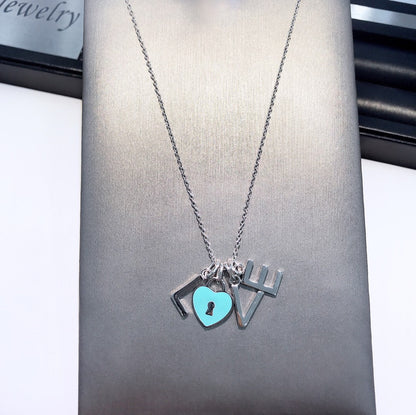 [Regalia Jewels]COLLAR LOVE PLATA NECKLACE
