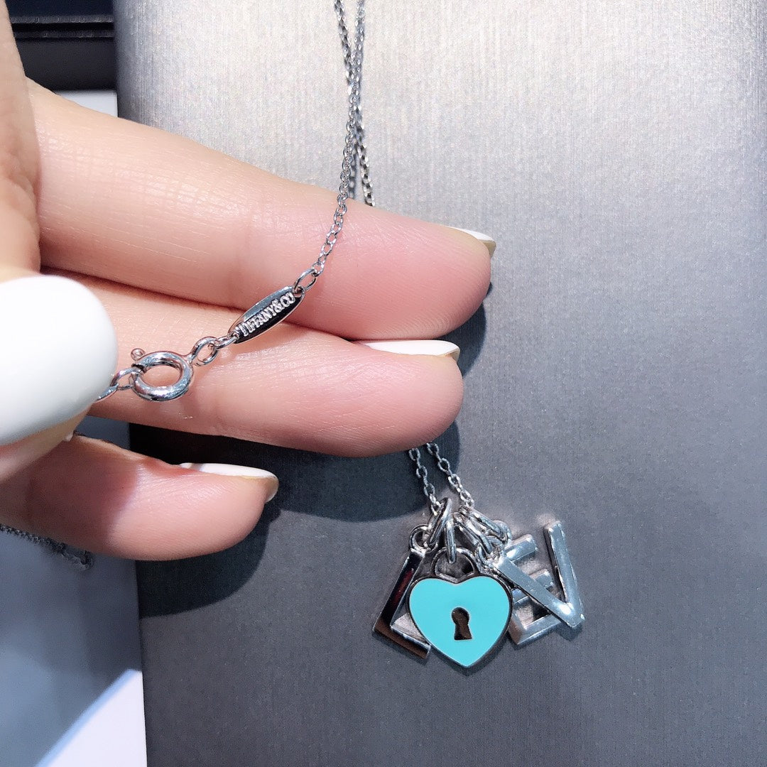 [Regalia Jewels]COLLAR LOVE PLATA NECKLACE
