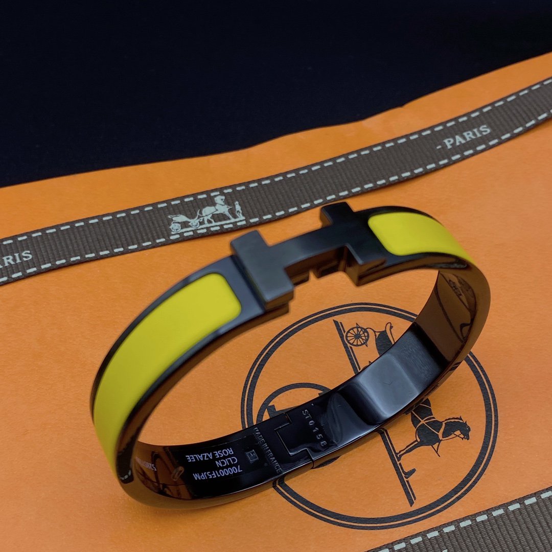 [Regalia Jewelry]CLIC HM SO BLACK YELLOW BRACELET