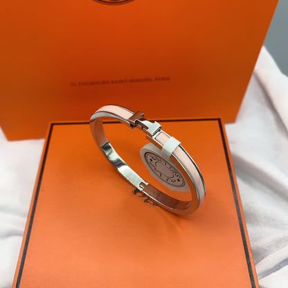 [Regalia Jewelry]CLASSIC HM CLIC  PINK 8MM ENAMEL BRACELET