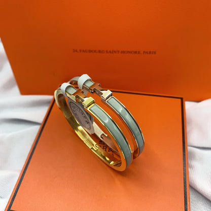 [Regalia Jewelry]CLASSIC HM CLIC GREEN 8MM ENAMEL BRACELET