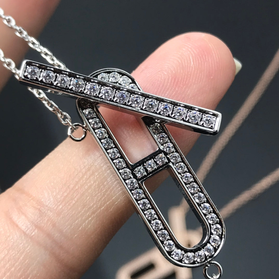 [Regalia Jewelry]HM NECKLACE PLATINUM ROSE GOLD DIAMOND