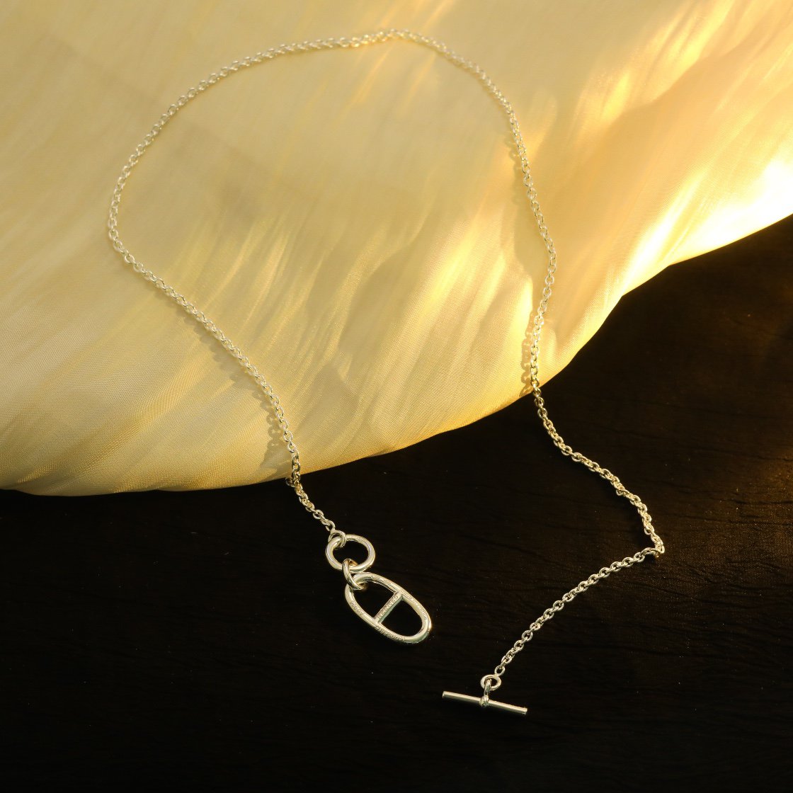 [Regalia Jewelry]HM CHAINE D'ANCRE PENDANT NECKLACE STERLING SILVER