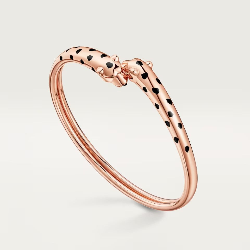 [Regalia Jewelry]PANTHERE DOUBLE HEADED OPEN BRACELET