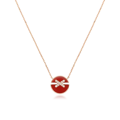 [Regalia Jewelry]JEUX DE ROSE GOLD DIAMOND NECKLACE