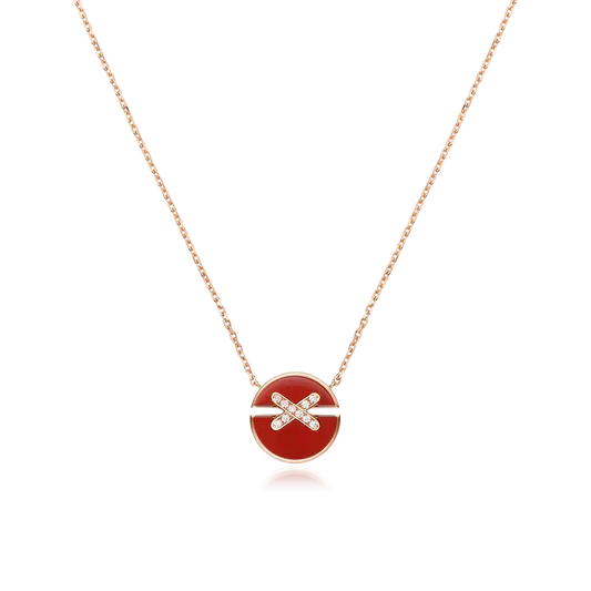 [Regalia Jewelry]JEUX DE ROSE GOLD DIAMOND NECKLACE