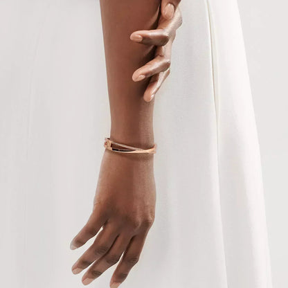 [Regalia Jewels]NARROW HINGED BANGLEIN WITH DIAMONDS SMALL
