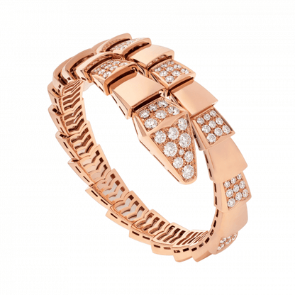 [Regalia Jewelry]SERPENTI WIDE BRACELET PINK GOLD DIAMOND