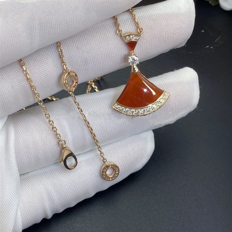 [Regalia Jewelry]DREAM NECKLACE CARNELIAN DIAMOND
