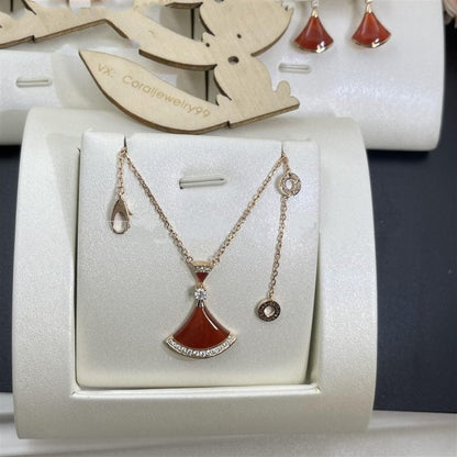 [Regalia Jewelry]DREAM NECKLACE CARNELIAN DIAMOND