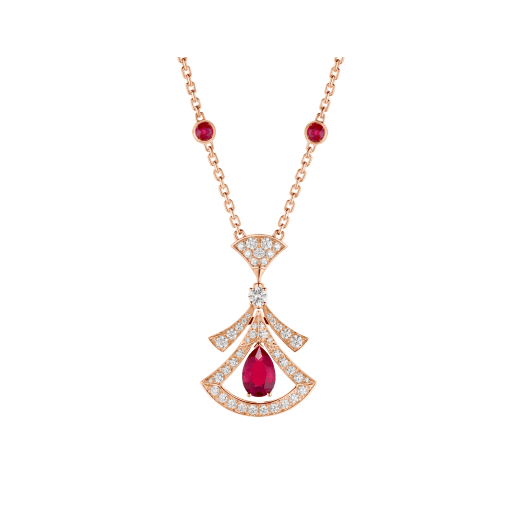 [Regalia Jewelry]DREAM NECKLACE CARNELIAN DIAMOND PINK GOLD