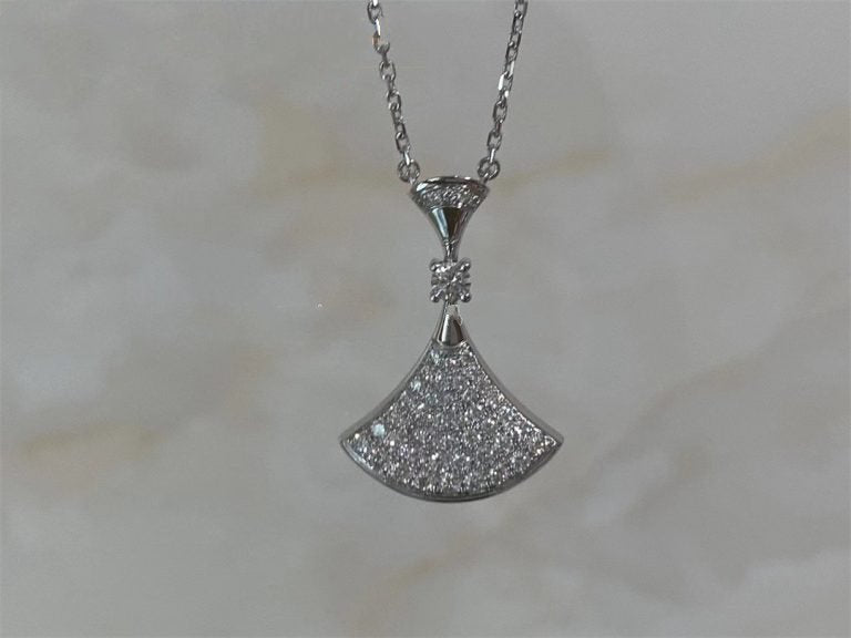 [Regalia Jewelry]DREAM NECKLACE SILVER FULL DIAMOND