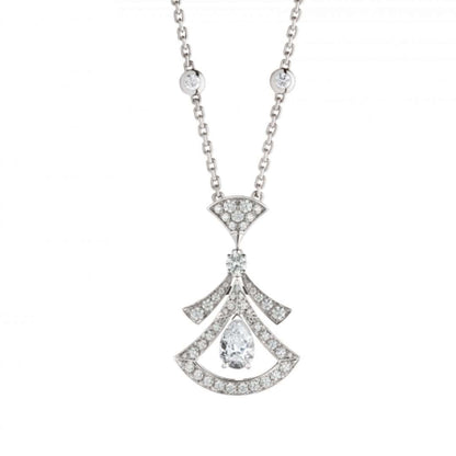 [Regalia Jewelry]DREAM NECKLACE WHITE DIAMOND SILVER