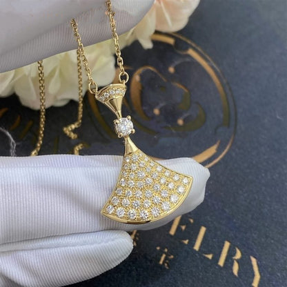 [Regalia Jewelry]DREAM NECKLACE GOLD FULL DIAMOND