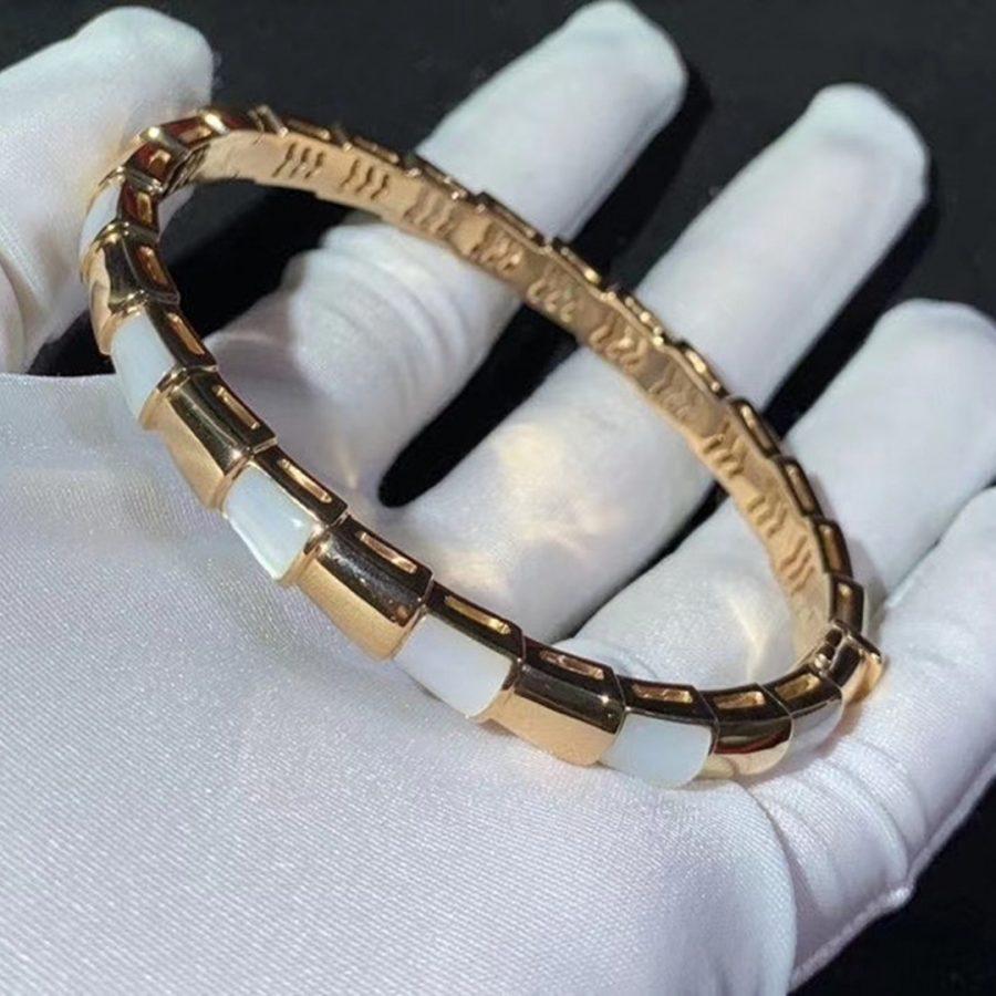 [Regalia Jewelry]SERPENTI BRACELET PINK GOLD MOP