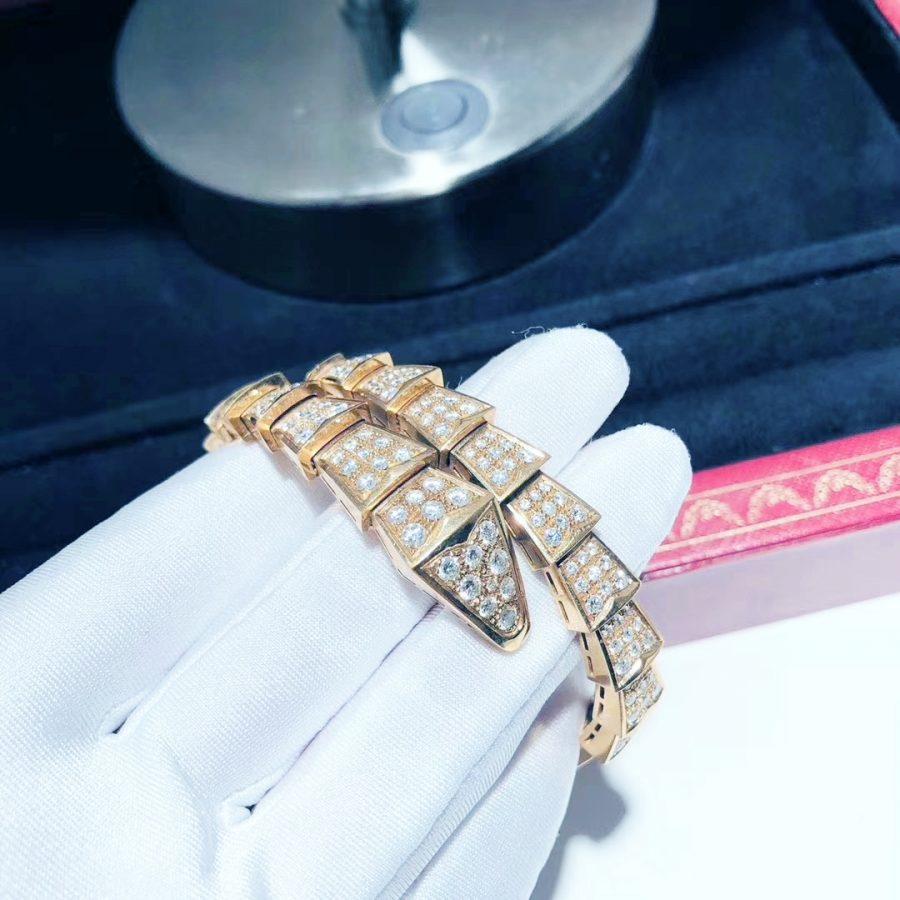 [Regalia Jewelry]SERPENTI BRACELET 8MM PINK GOLD DIAMOND