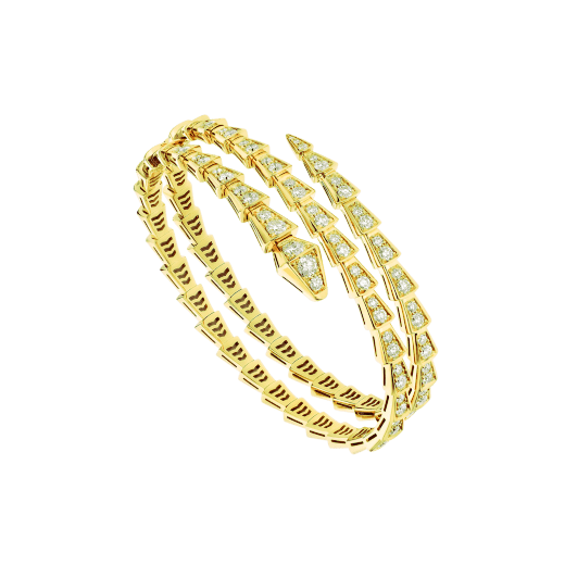 [Regalia Jewelry]SERPENTI BRACELET GOLD DIAMOND DOUBLE ROW