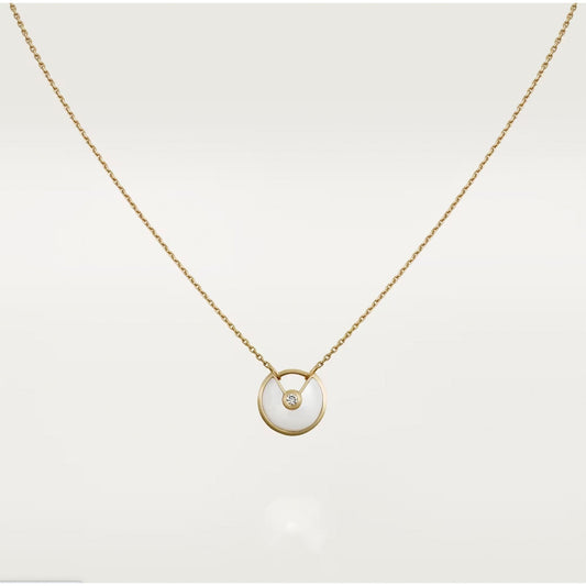 [Regalia Jewelry]AMULETTE ROSE GOLD MOP NECKLACE