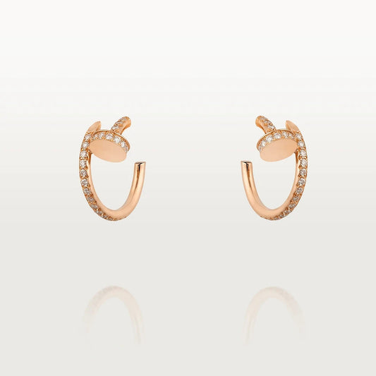 [Regalia Jewelry]JUSTE EARRINGS 12.75MM PINK GOLD DIAMOND