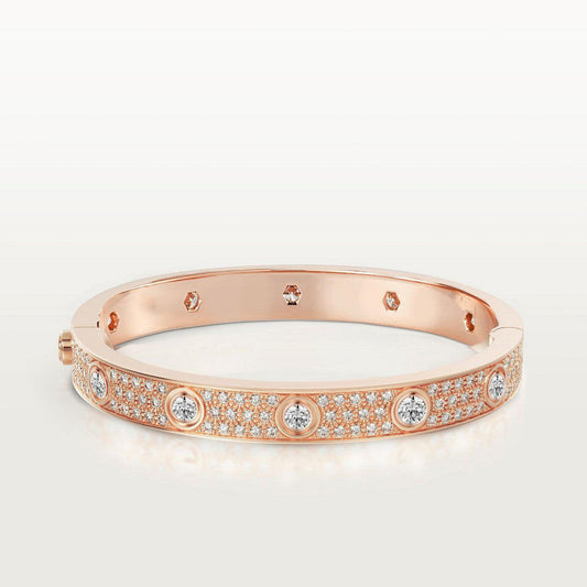 [Regalia Jewelry]LOVE BRACELET 6.1MM DIAMOND-PAVED 10 BIG DIAMONDS