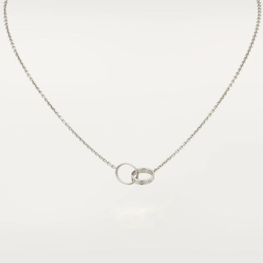 [Regalia Jewelry]LOVE NECKLACE PINK GOLD AND SILVER