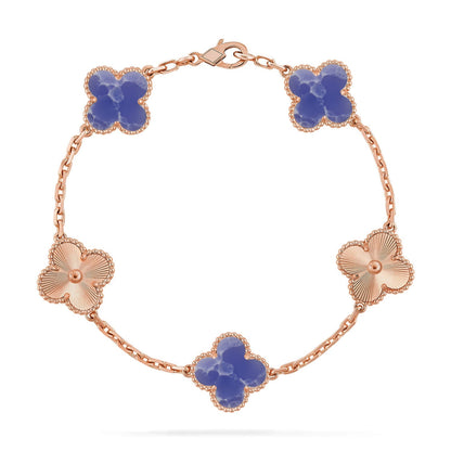 [Regalia Jewelry]CLOVER 5 MOTIF BLUE VEINS BRACELET COLLECTION
