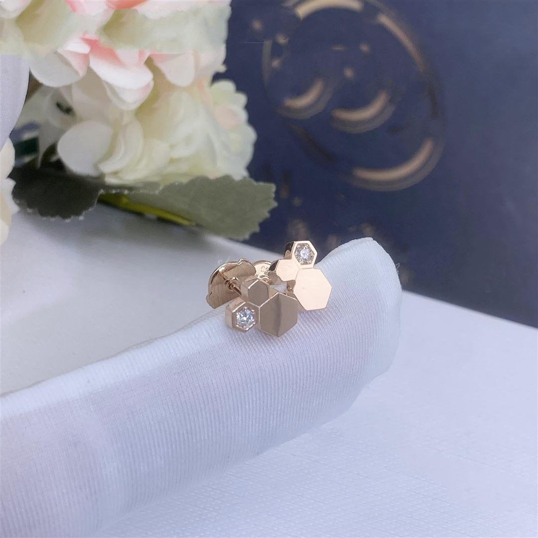 [Regalia Jewelry]BEE LOVE PINK GOLD DIAMOND EARRINGS