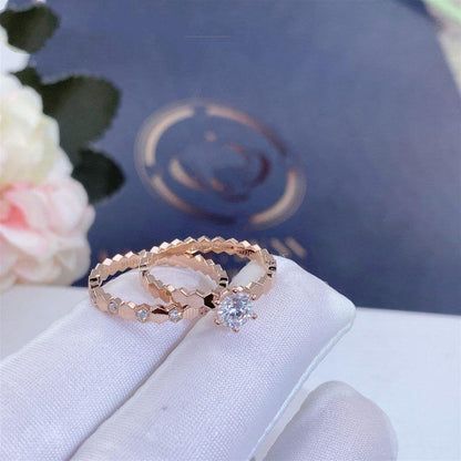 [Regalia Jewelry]BEE LOVE RING PINK GOLD 1 DIAMOND