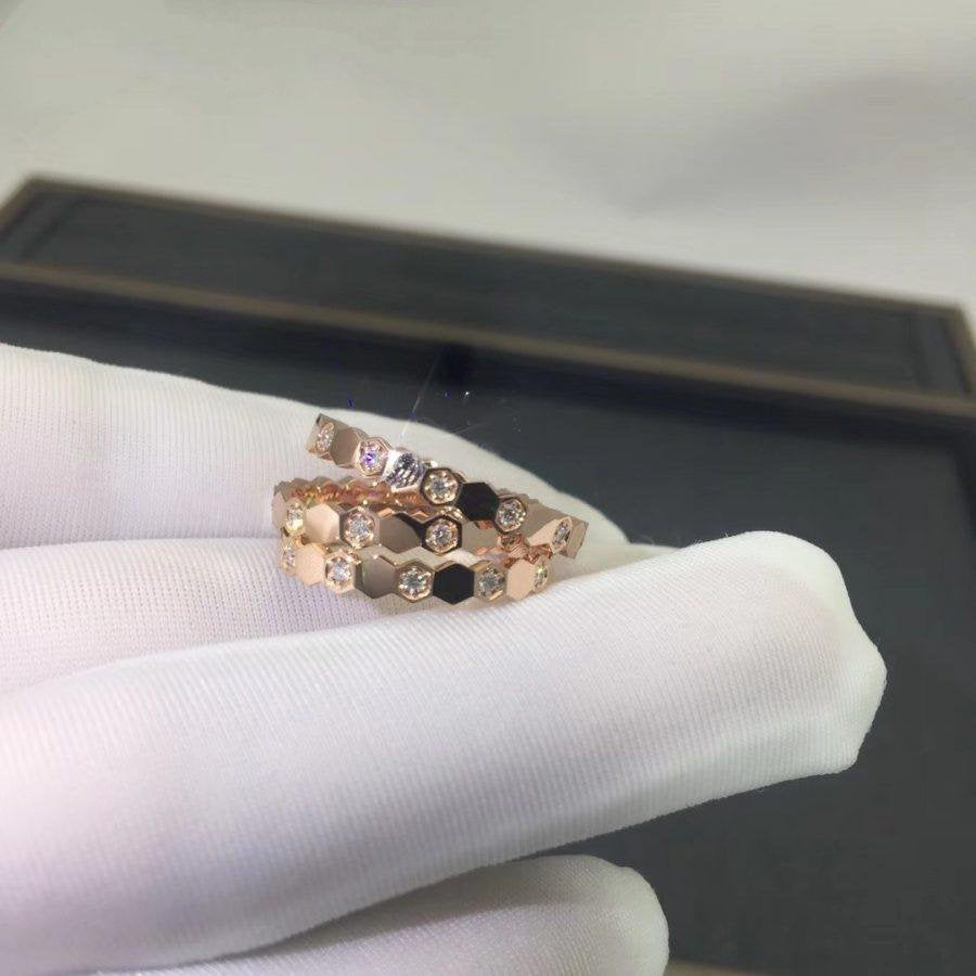 [Regalia Jewelry]BEE LOVE RING PINK GOLD DIAMOND