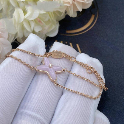 [Regalia Jewelry]JEUX BRACELET PINK MOP PINK GOLD 1 DIAMOND