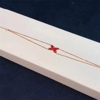 [Regalia Jewelry]JEUX BRACELET CARNELIAN PINK GOLD 1 DIAMOND