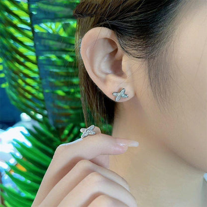 [Regalia Jewelry]JEUX DE SILVER DIAMOND EARRINGS