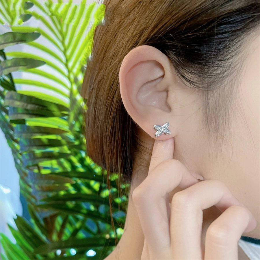 [Regalia Jewelry]JEUX DE SILVER DIAMOND EARRINGS