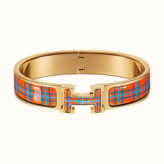 [Regalia Jewelry]H TARTAN BRACELET 12MM