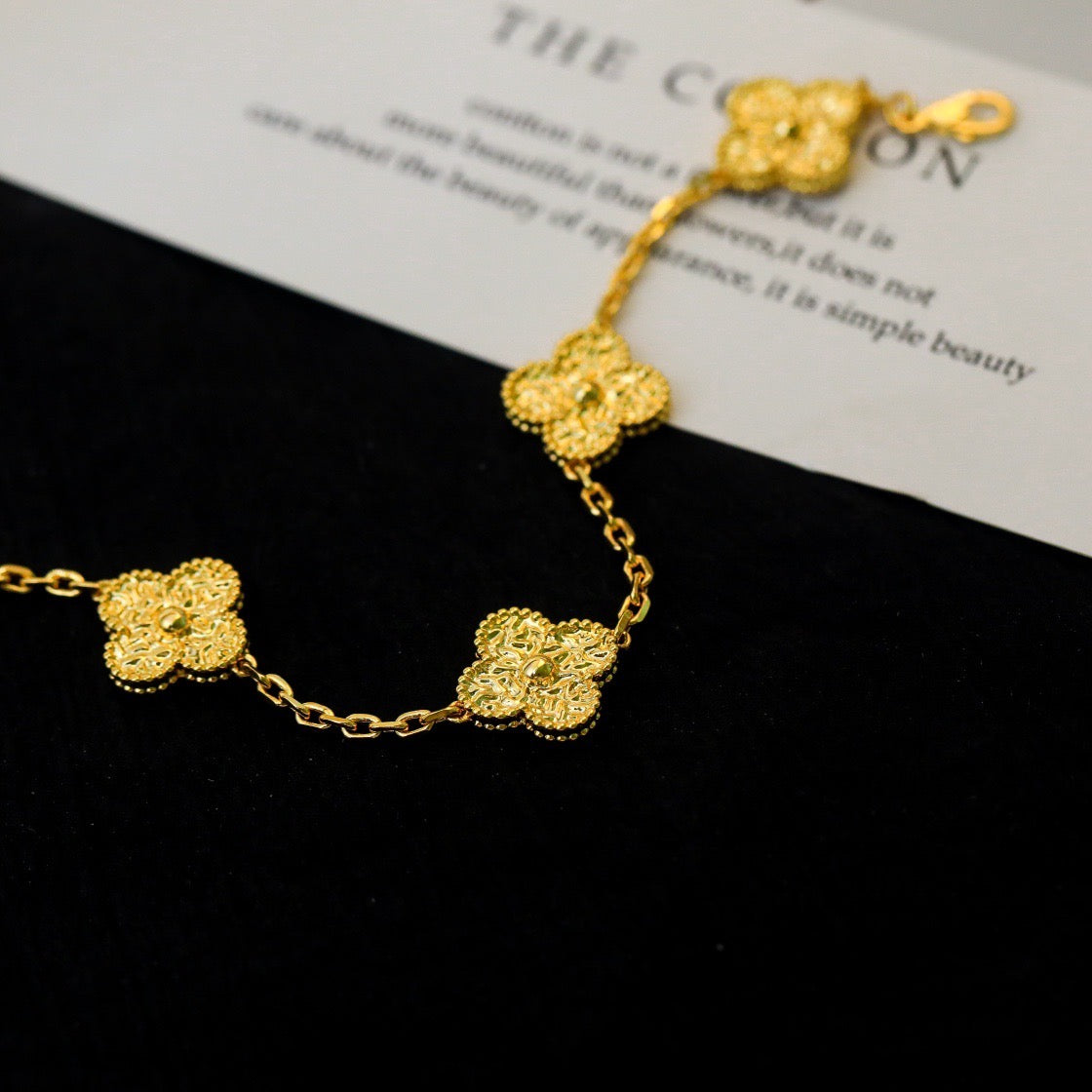 [Regalia Jewelry]CLOVER 5 MOTIFS BRONZING BRACELET