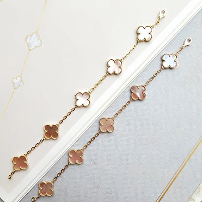 [Regalia Jewelry]CLOVER 5 PINK MOP BRACELET