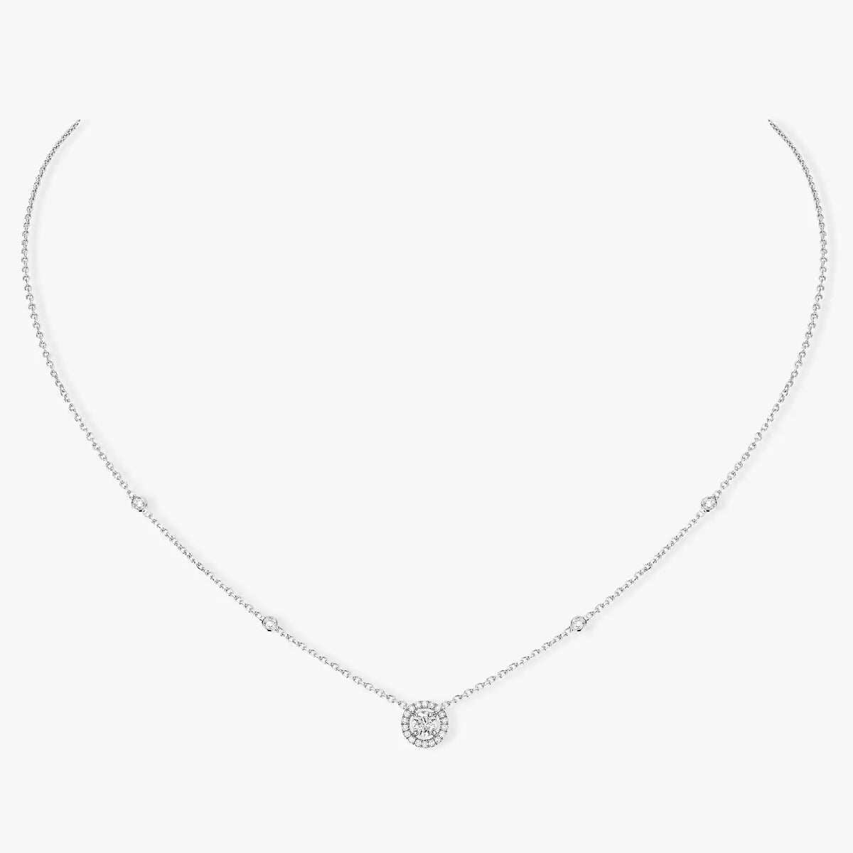[Regalia  Jewels]Diamond Necklace 0,20ct Brilliant Shape Joy